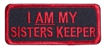 Red biker patch SISTERS KEEPER