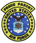 Proud parent air force patch