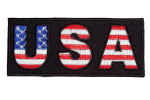 American flag USA biker patch