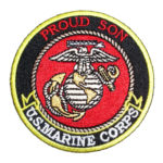Proud son US Marines patch