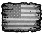 Subdued distressed American flag patch