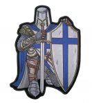christian crusader blue and white