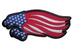 american flag eagle biker patch
