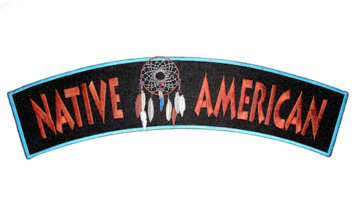 American Indian rocker patch