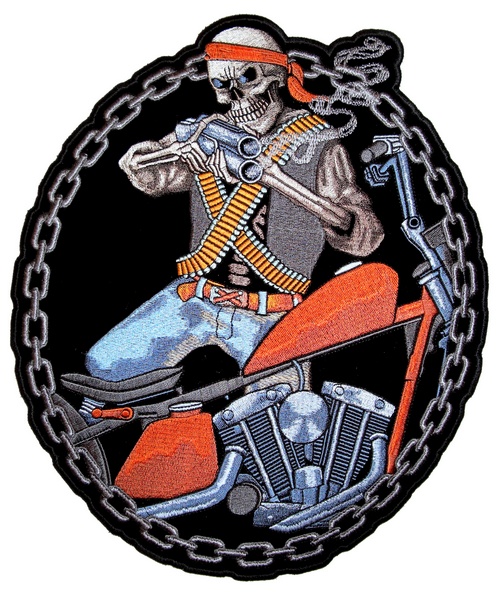 Mercenary biker patch