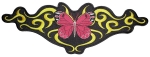 Ladies biker patch butterfly