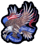 These colors don't run eagle patch