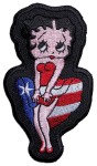 Betty Boop flag dress patch