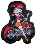 Betty Boop biker chick patch