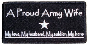 A proud Army wife patch