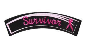 Breast cancer survivor ladies rocker patch