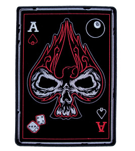 Ace of spades skull card patch