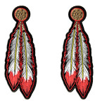 Pair of feathers patch