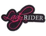 Lady rider biker patch