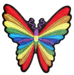 Multi-colored butterfly patch