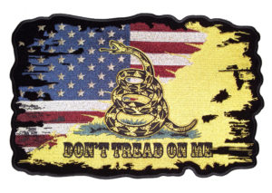 Gadsden snake and American flag patch