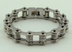 Woman's biker chain bracelet jewelry