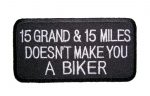 doesn't make you a biker patch
