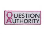 question authority biker patch
