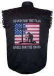 stand for the flag black twill biker shirt