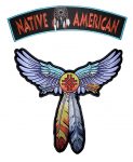 native American wings patch rocker set