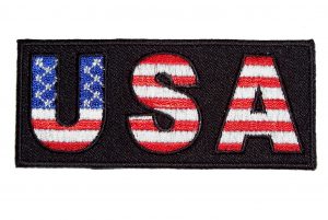 Patriotic USA flag patch